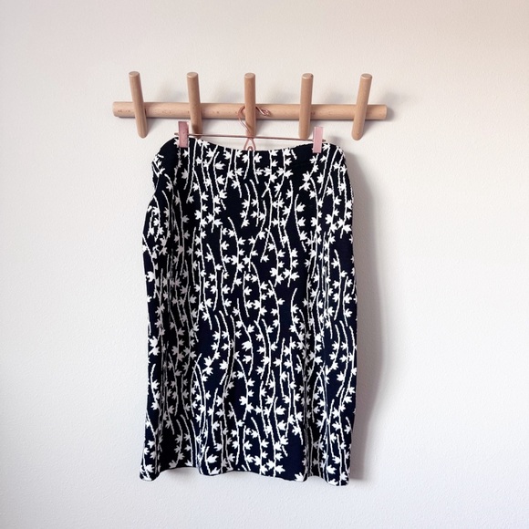 St. John Dresses & Skirts - St John Black and White Floral Skirt